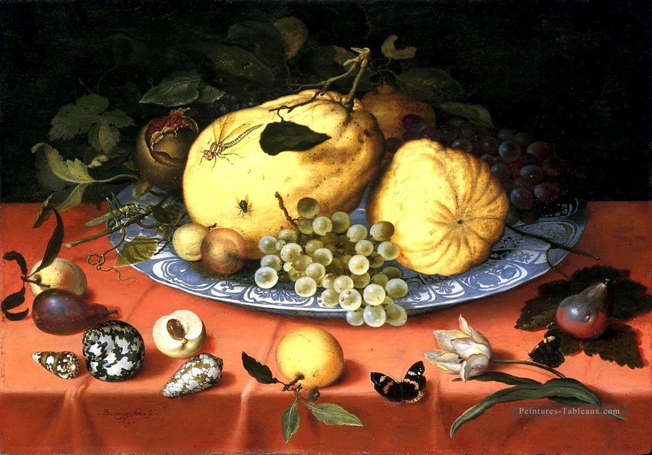 Fruit Nature morte aux coquilles Ambrosius Bosschaert Peintures à l'huile